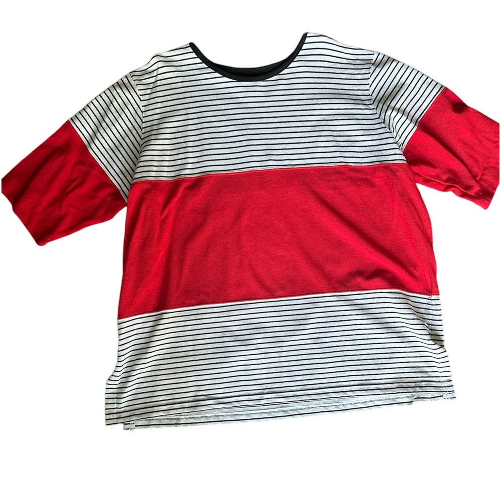 Avenue sport Color block 3/4 sleeve shirt plus size 22/24